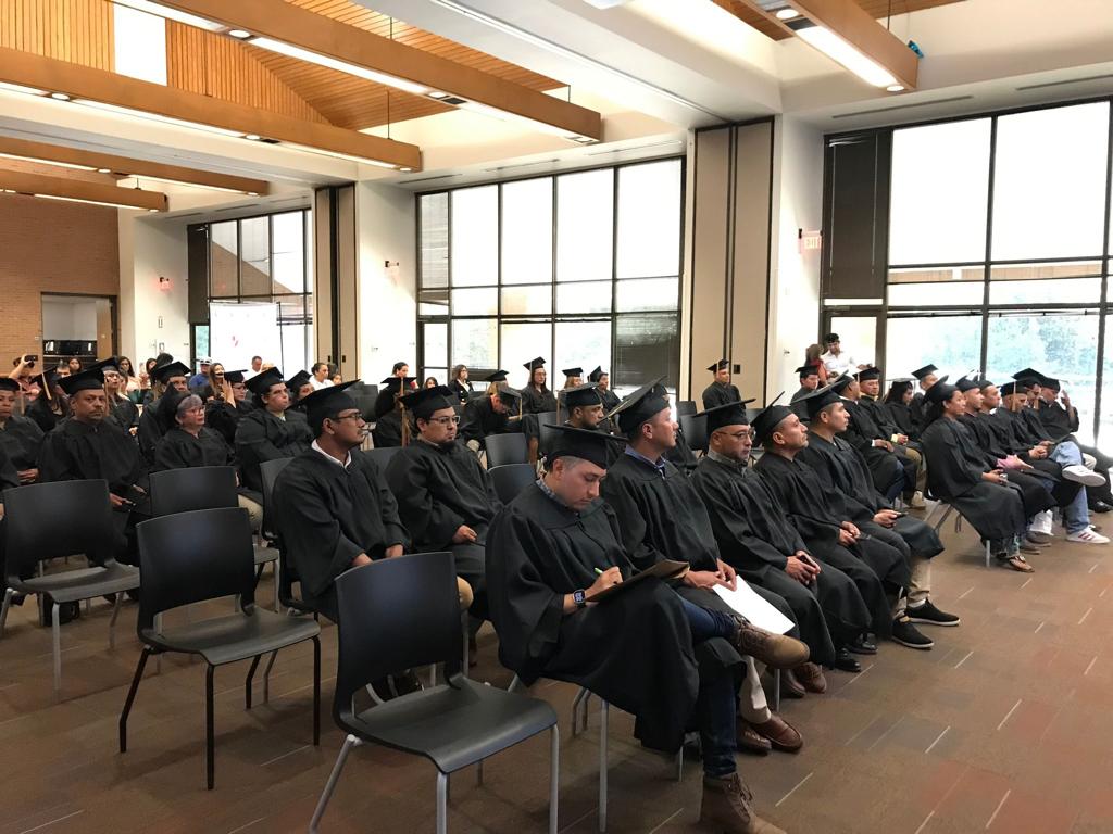 143 graduates of various programs offered by El Centro Hispano, in collaboration with Wake County Health and Human Services, the Raleigh Immigration Law Firm, and Durham Tech Community College.