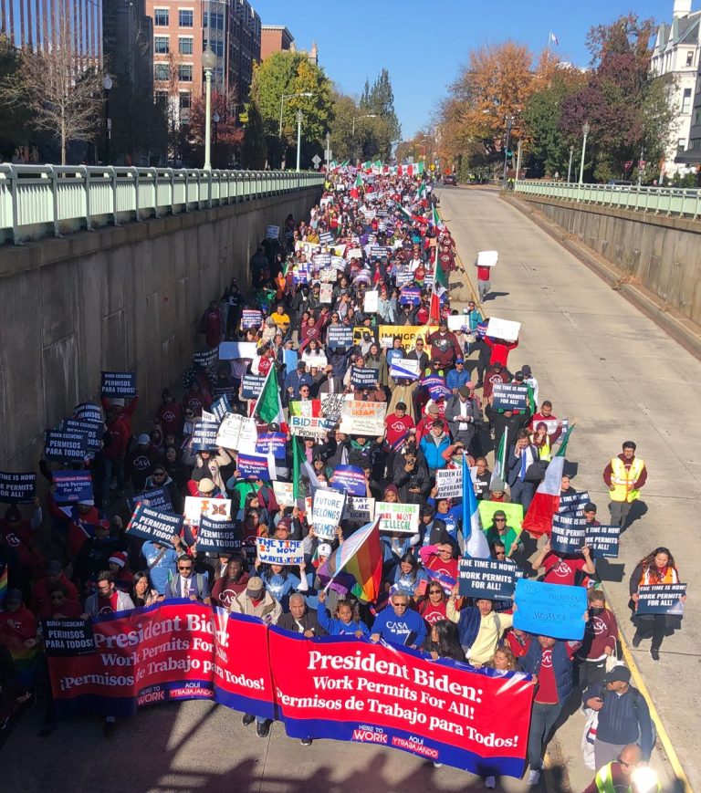 2.2K people march in Washington DC to ask President Biden for Work Permits for All