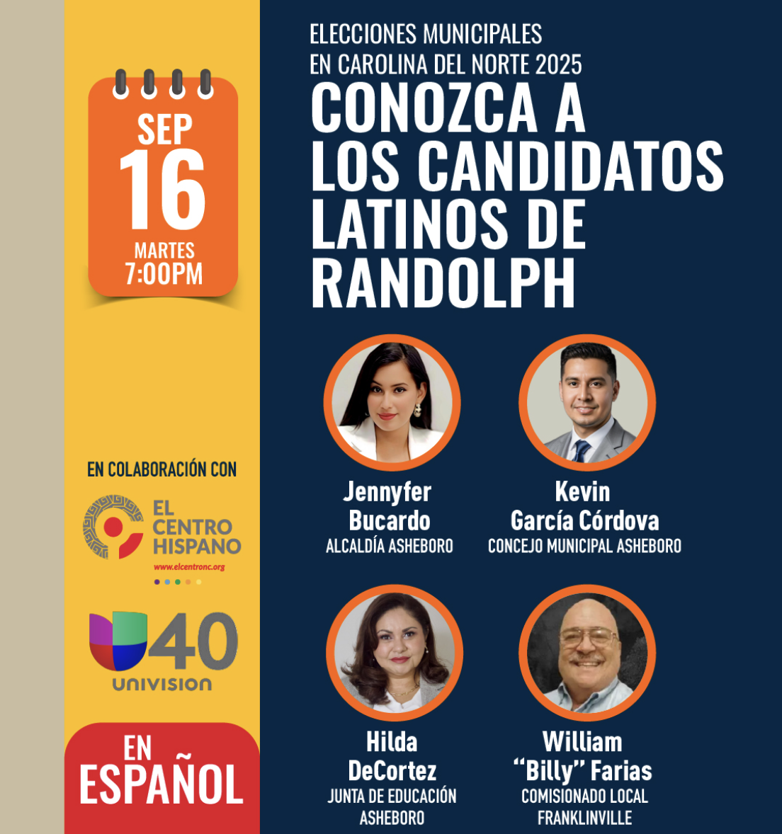 Forum with Latino candidates from Randolph County.